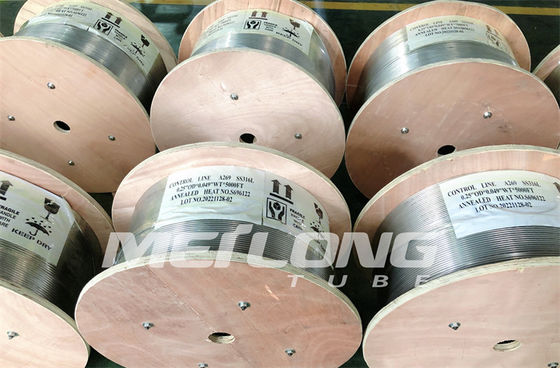 ISO15156 हाइड्रोलिक कंट्रोल लाइन 3 / 8 '' OD X 0.065 '' WT केमिकल इंजेक्शन लाइन