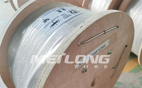 स्वच्छ उज्ज्वल केशिका कुंडलित ट्यूबिंग 10000Psi 1 4 स्टेनलेस स्टील ट्यूबिंग कुंडल