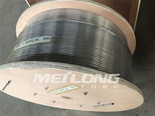 316L कुंडलित स्टेनलेस स्टील कुंडलित ट्यूबिंग 10000Psi